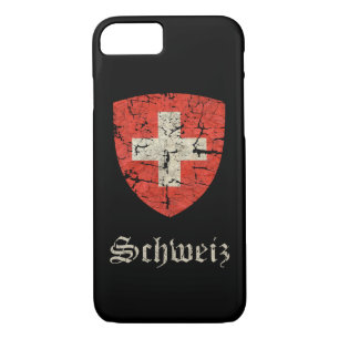Swiss Coat of Arms Distressed iPhone 8/7 Case