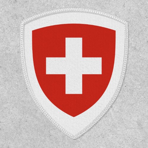 Swiss Coat of Arms Flag of Switzerland Patch