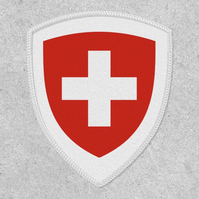 Swiss Coat of Arms, Flag of Switzerland Patch (Front)