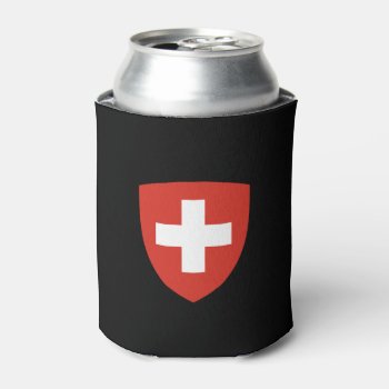 Swiss Crest Can Cooler  Schweizer Wappen-dosenkühl by Azorean at Zazzle