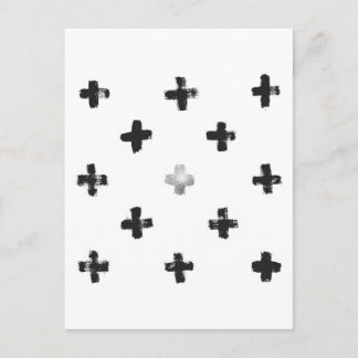 Swiss Cross Pattern Postcard