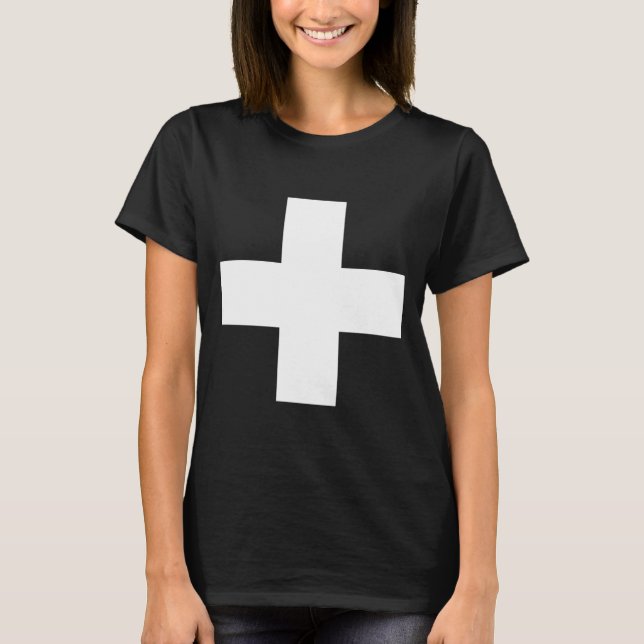 Swiss Cross Switzerland Flag T-Shirt (Front)