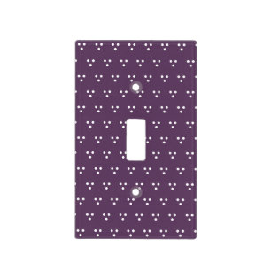 Swiss Dot (violet) Light Switch Cover