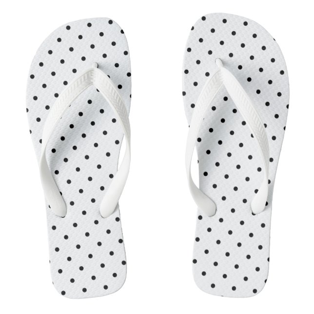 Swiss Dots in White | Sandals (Footbed)