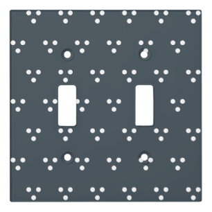 Swiss Dots (large, dark teal) Light Switch Cover