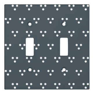 Swiss Dots (large, dark teal) Light Switch Cover