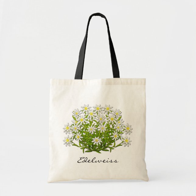 Swiss Edelweiss Alpine Flowers Bag (Front)