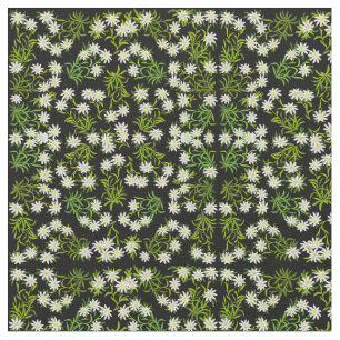 Swiss Edelweiss Alpine Flowers Fabric