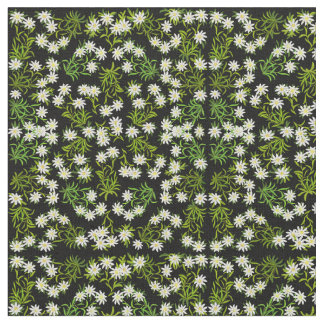 Swiss Edelweiss Alpine Flowers Fabric