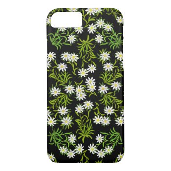 Swiss Edelweiss Alpine Flowers Iphone 7 Case by TheCasePlace at Zazzle
