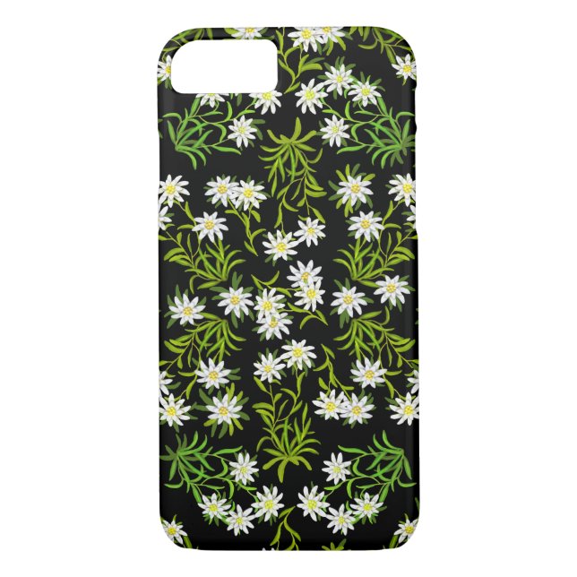 Swiss Edelweiss Alpine Flowers iPhone 7 case (Back)
