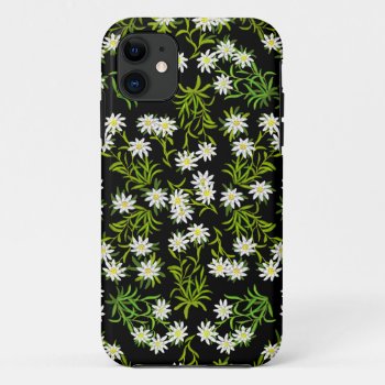 Swiss Edelweiss Alpine Flowers Iphone Case by TheCasePlace at Zazzle