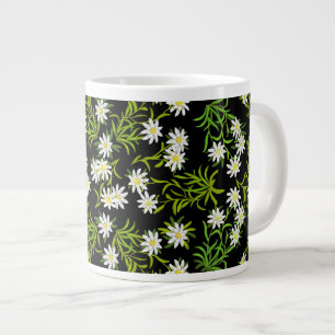 Swiss Edelweiss Alpine Flowers Jumbo Mug