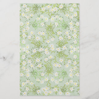 Swiss Edelweiss Alpine Flowers Stationery