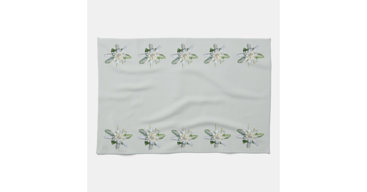 Swiss Edelweiss famous alpine flower Towel | Zazzle