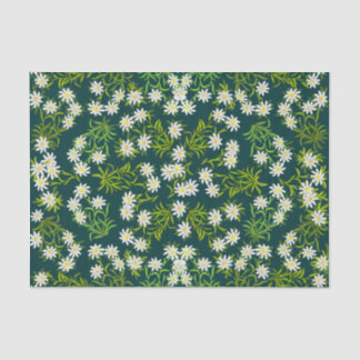 Swiss Edelweiss Mountain Flowers Tissue Paper