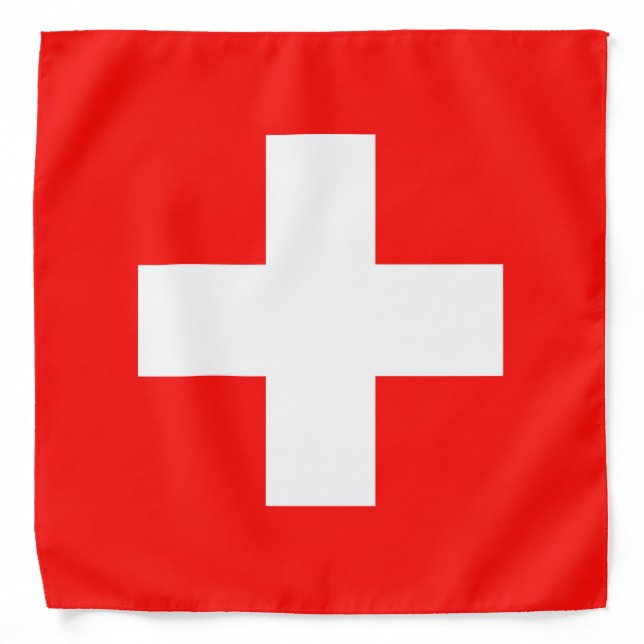 Swiss flag bandana (Front)