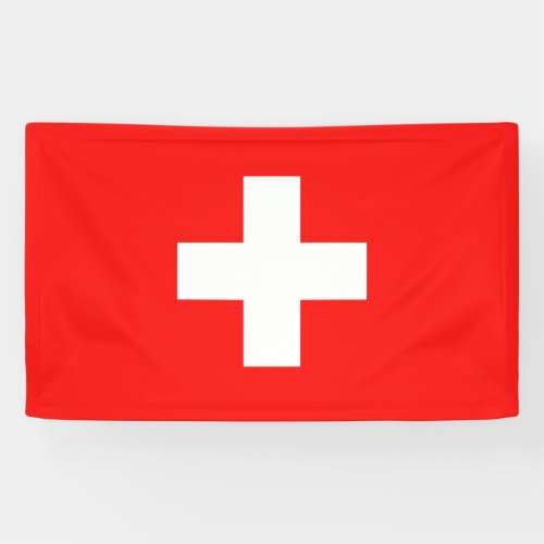 Swiss flag banner