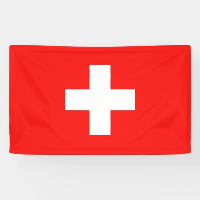 Swiss flag banner (Horizontal)