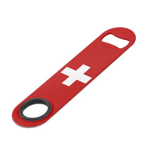 Swiss flag bar key
