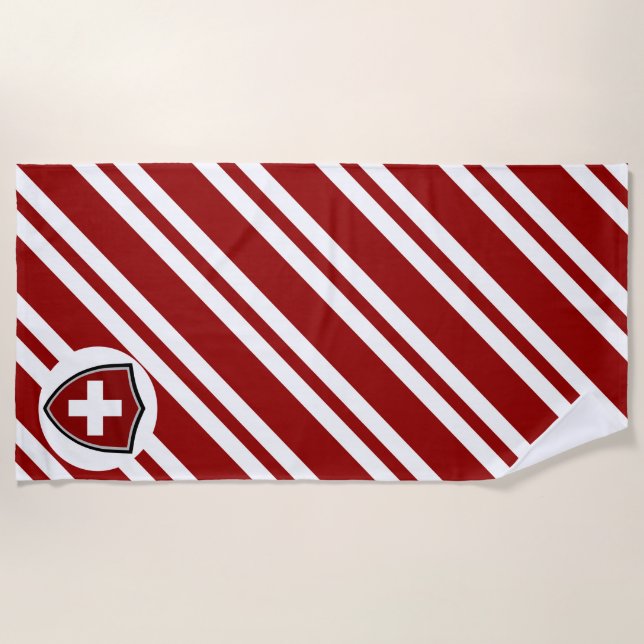 Swiss flag beach towel (Front)