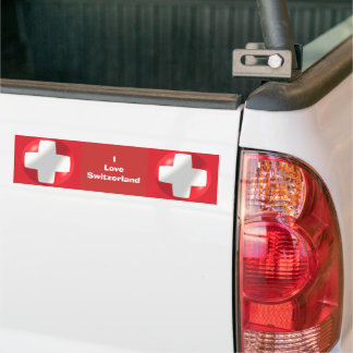 Swiss Flag Bumper Sticker