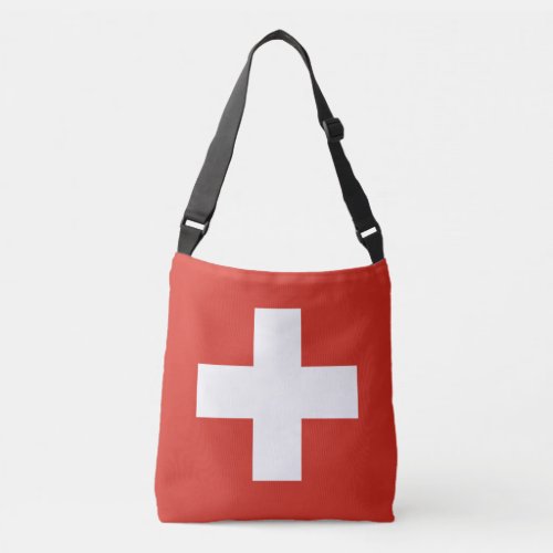 Swiss flag crossbody bag
