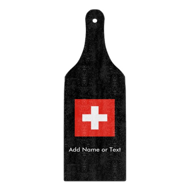 Swiss Flag Cutting Board (Front)