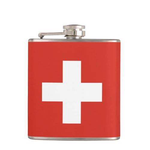Swiss flag Flask