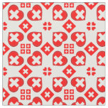 Swiss Flag &amp; Heart, Switzerland Fabric fashion