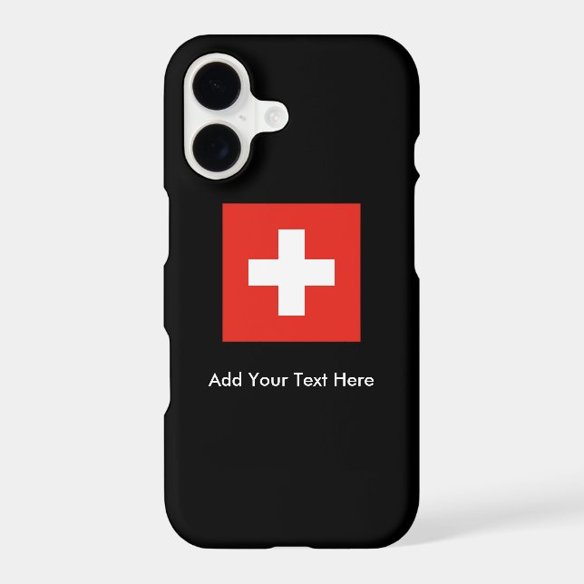 Swiss Flag Iphone Case (Back)