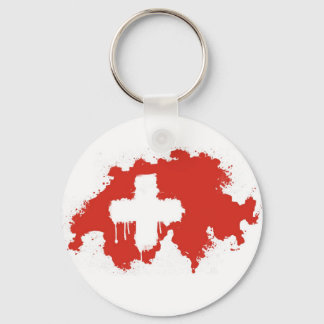 Swiss Flag Keychain