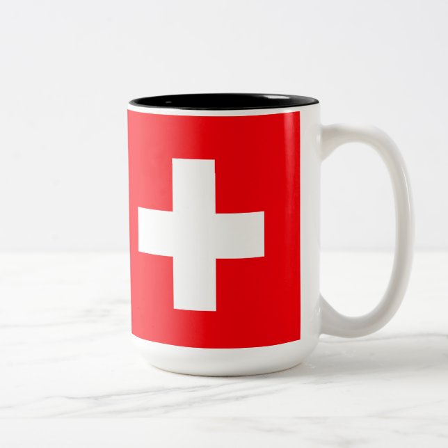 Swiss Flag Mug (Right)