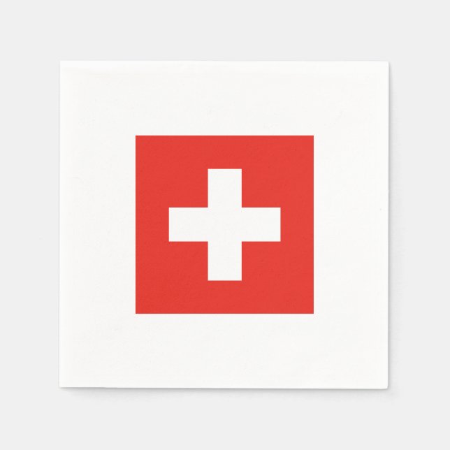 Swiss Flag Napkins (Front)