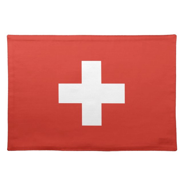 Swiss flag placemat | Switzerland cross (Front)