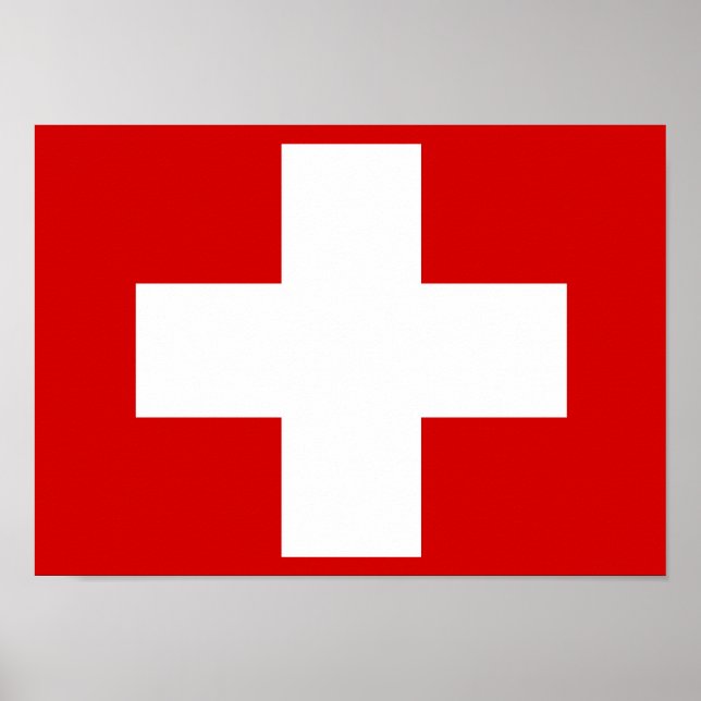 Swiss Flag Poster (Front)