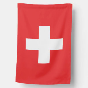 Swiss Flag Red White Cross Square