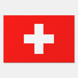 Swiss flag sign