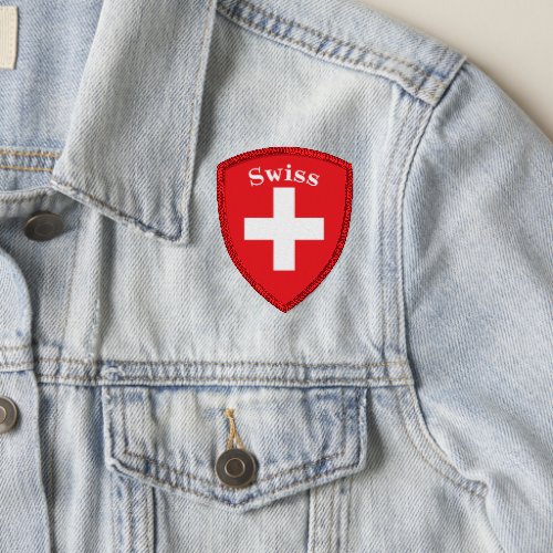 Swiss Flag Small Velcro Patch