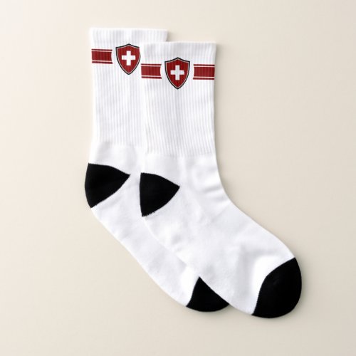 Swiss flag   socks