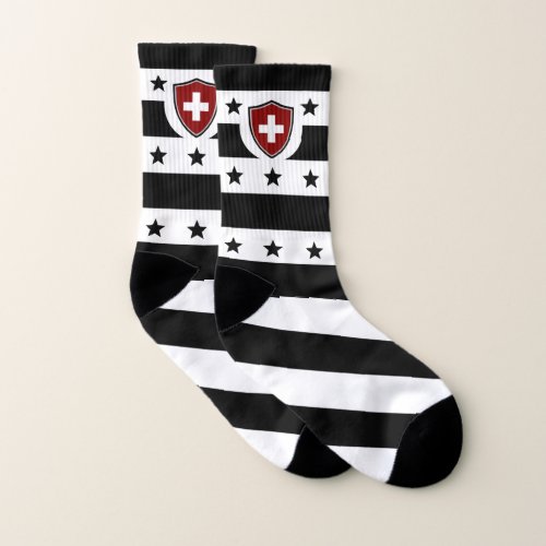 Swiss flag   socks