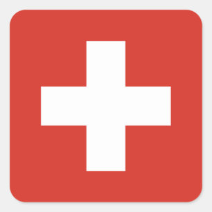Swiss flag Stickers