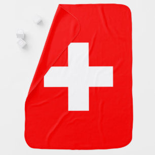 Swiss Flag (Switzerland) Baby Blanket