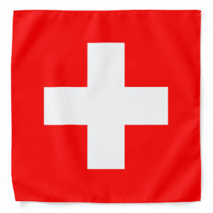 Swiss Flag (Switzerland) Bandana