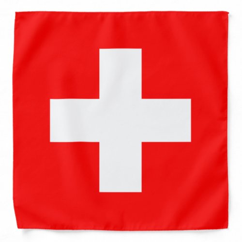 Swiss Flag Switzerland Bandana