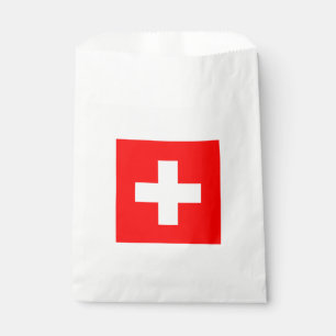 Swiss Flag (Switzerland) Favor Bag