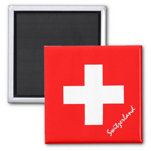 Swiss flag  Switzerland holidaysports fans Magnet