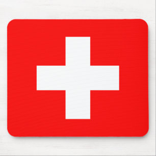 Swiss Flag (Switzerland) Mouse Pad