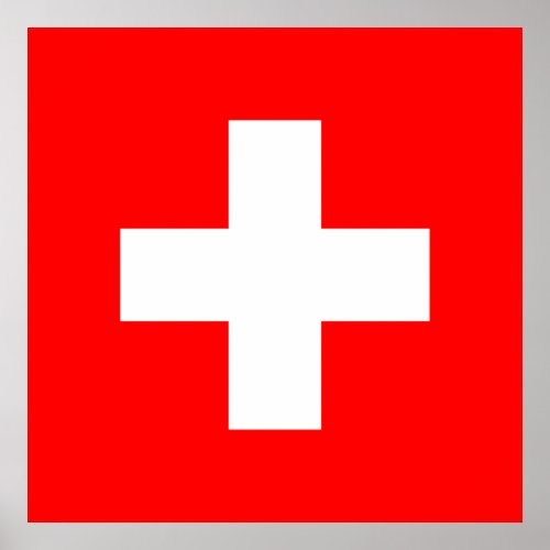 Swiss Flag Switzerland Poster