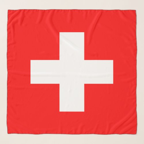 Swiss Flag Switzerland Scarf